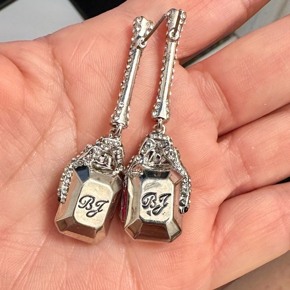 Betsey Johnson Unique Silver and Red Spider Necklace Set nwt signed - Picture 4 of 4